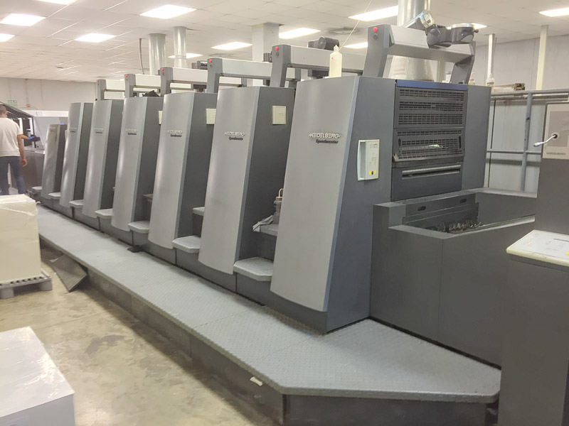 Used, Heidelberg, CD, 74, six, 6, color, LX, tower, coater, F, format, 23, 29, 6, up